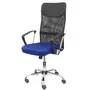FORÖL Silla Gontar con Mecanismo Basculante, Asiento Azul y Respaldo Negro